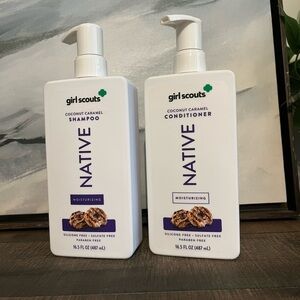 Native Girl Scouts Coconut Caramel Shampoo and Conditioner Set